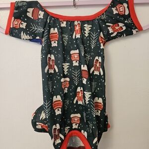 Festive Bear Print NWOT T-Shirt Dog Pajamas